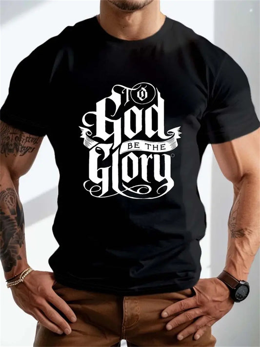 Extra Large Men's Letter Pattern Printed T-shirt - Soft Round Neck, Comfortable Fit, Slightly Elastic Knitted Fabric, Casual Summer T-shirt Apparel/Shirt/Graphic Shirt SNULLO https://www.cyberehub.com