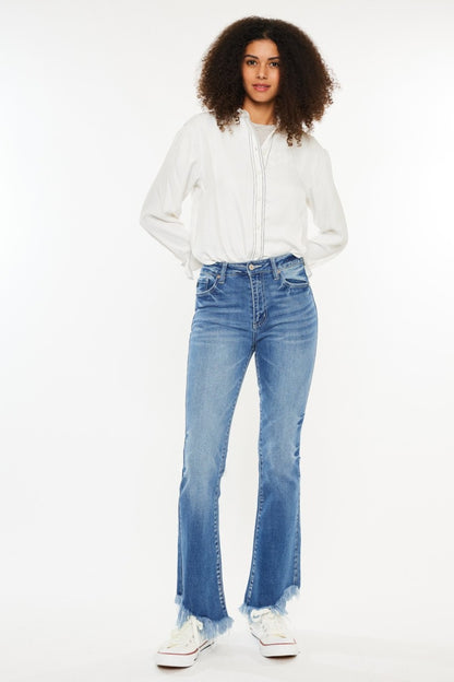 Kancan High Rise Frayed Hem Jeans Medium Bottoms Bottoms Clothing Kancan Pants Ship from USA Women Trendsi https://www.cyberehub.com