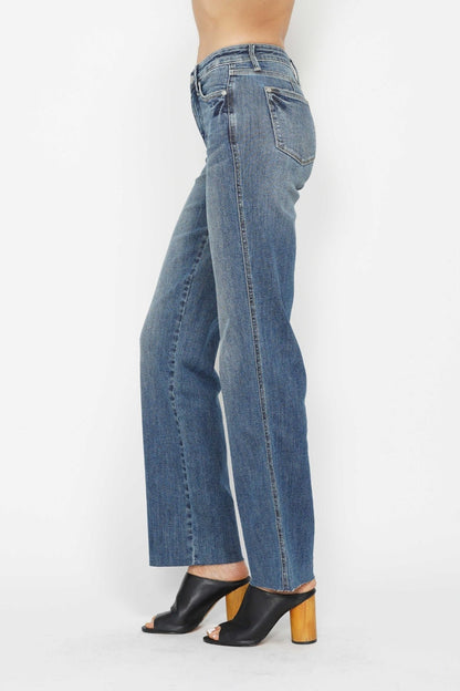 Judy Blue Full Size Tummy Control Straight Jeans Bottoms Bottoms Clothing Judy Blue Ship from USA Women Trendsi https://www.cyberehub.com
