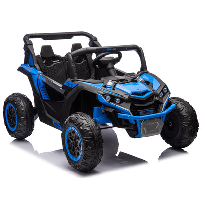 24V Two-Seater Kids Ride On UTV W/Parents Remote Control,Four-Wheel Suspension,Slow Start,Large wheel design,Anti-collision bar,Storage space,Music,USB,Bluetooth,Volume control,LED lights for Kids 3+. Giga Kids Out of stock Toys Giga https://www.cyberehub.com