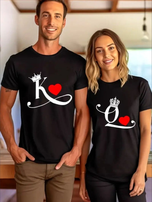 Love Valentine'S Day T-Shirt, Couple T-Shirt, Couple Christmas, Fashion Casual T-Shirt, Short-Sleeved T-Shirt Apparel/Shirt/Graphic Shirt SNULLO https://www.cyberehub.com