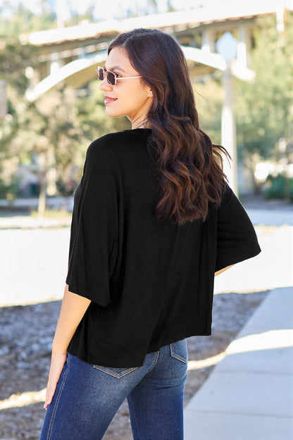 Basic Bae Full Size Round Neck Drop Shoulder T-Shirt Apparel/Tops Basic Bae Ship from USA TikTok Tops Trendsi USPS Walmart Walmart Apparel Trendsi https://www.cyberehub.com