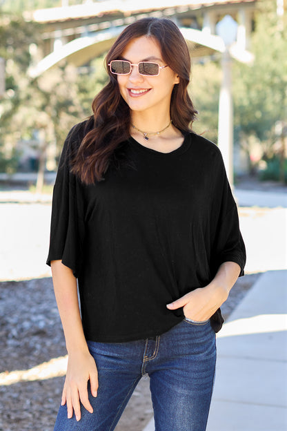 Basic Bae Full Size Round Neck Drop Shoulder T-Shirt Black Apparel/Tops Basic Bae Ship from USA TikTok Tops Trendsi USPS Walmart Walmart Apparel Trendsi https://www.cyberehub.com