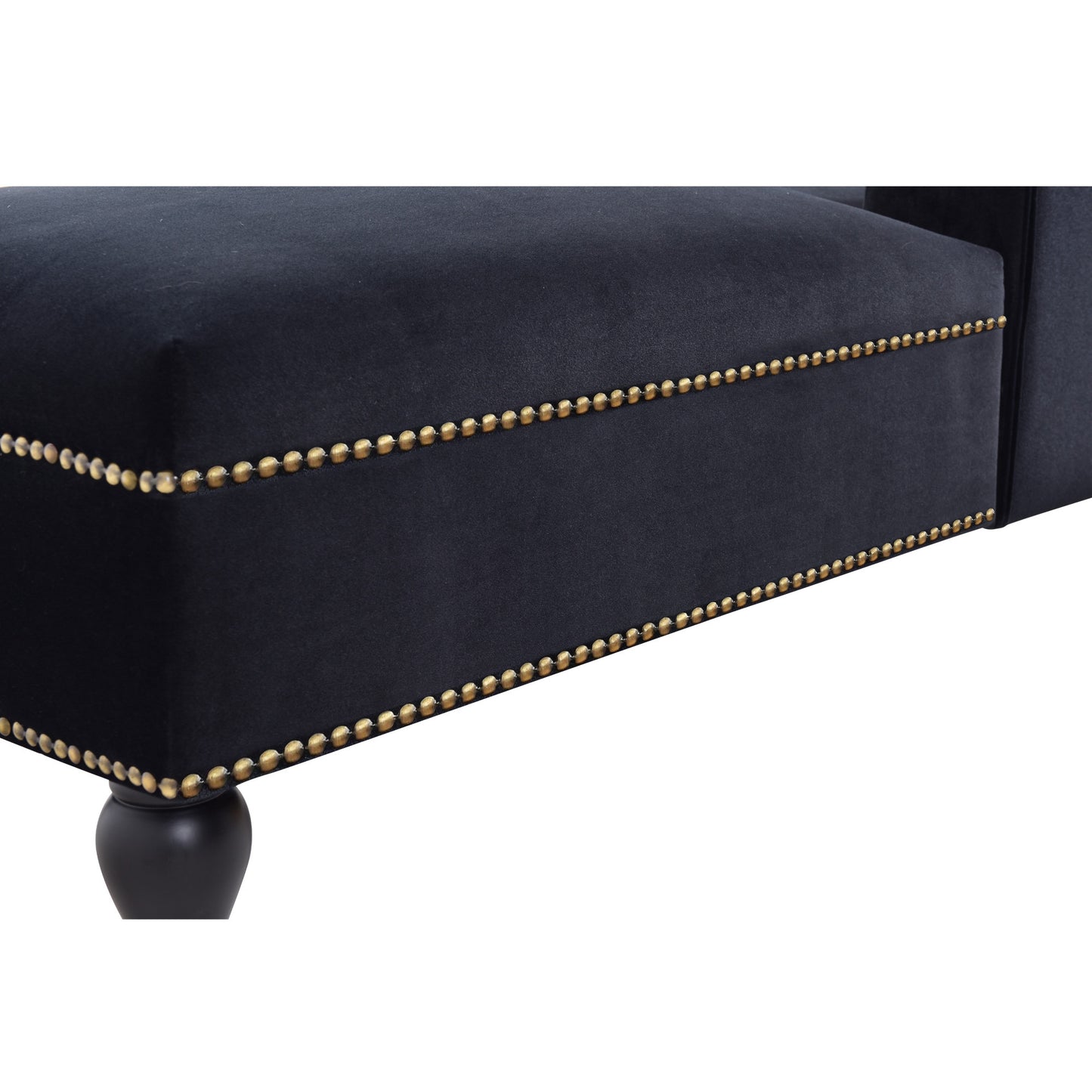 [New+Video] 58''Velvet Chaise Lounge,Button Tufted Right Arm Facing Lounge Chair with Nailhead Trim & Solid Wood Legs for Living Room or Office,Sleeper Lounge Sofa (New style of WF284880AAB) Giga GNJ Home Home & Garden Sofa Walmart Giga https://www.cyberehub.com