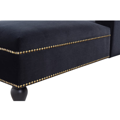 [New+Video] 58''Velvet Chaise Lounge,Button Tufted Right Arm Facing Lounge Chair with Nailhead Trim & Solid Wood Legs for Living Room or Office,Sleeper Lounge Sofa (New style of WF284880AAB) Giga GNJ Home Home & Garden Sofa Walmart Giga https://www.cyberehub.com