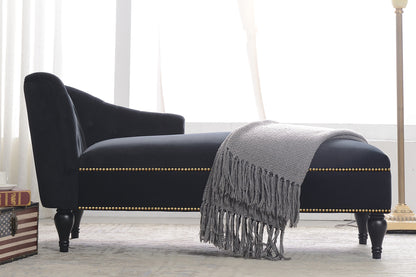 [New+Video] 58''Velvet Chaise Lounge,Button Tufted Right Arm Facing Lounge Chair with Nailhead Trim & Solid Wood Legs for Living Room or Office,Sleeper Lounge Sofa (New style of WF284880AAB) Giga GNJ Home Home & Garden Sofa Walmart Giga https://www.cyberehub.com
