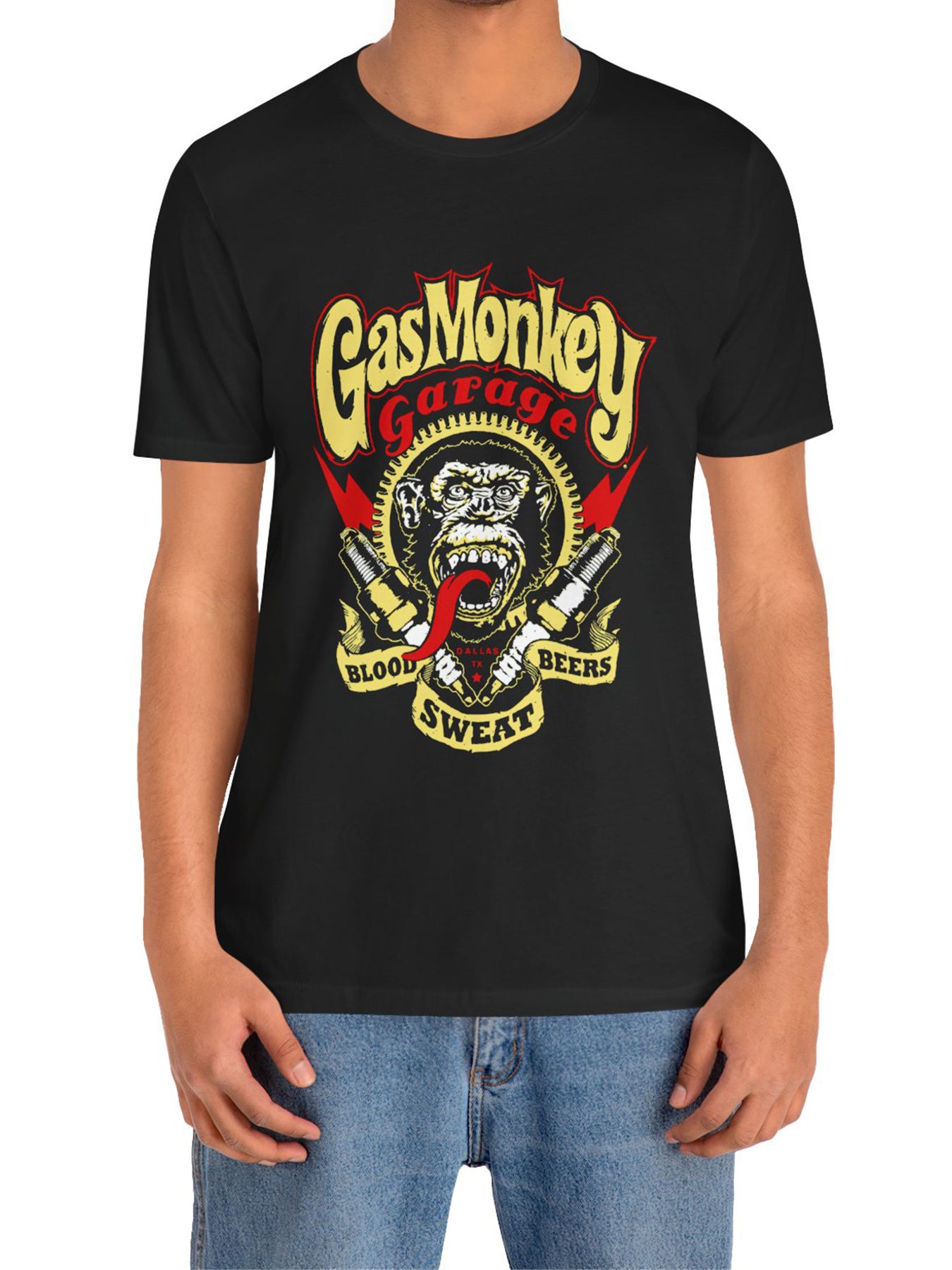 Men's Round Neck T-shirt With Fashionable Monkey Print, Fashionable Short Sleeved Top Apparel/Shirt/Graphic Shirt SNULLO https://www.cyberehub.com