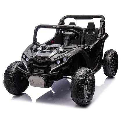 24V Two-Seater Kids Ride On UTV W/Parents Remote Control,Four-Wheel Suspension,Slow Start,Large wheel design,Anti-collision bar,Storage space,Music,USB,Bluetooth,Volume control,LED lights for Kids 3+. Giga Kids Toys Giga https://www.cyberehub.com