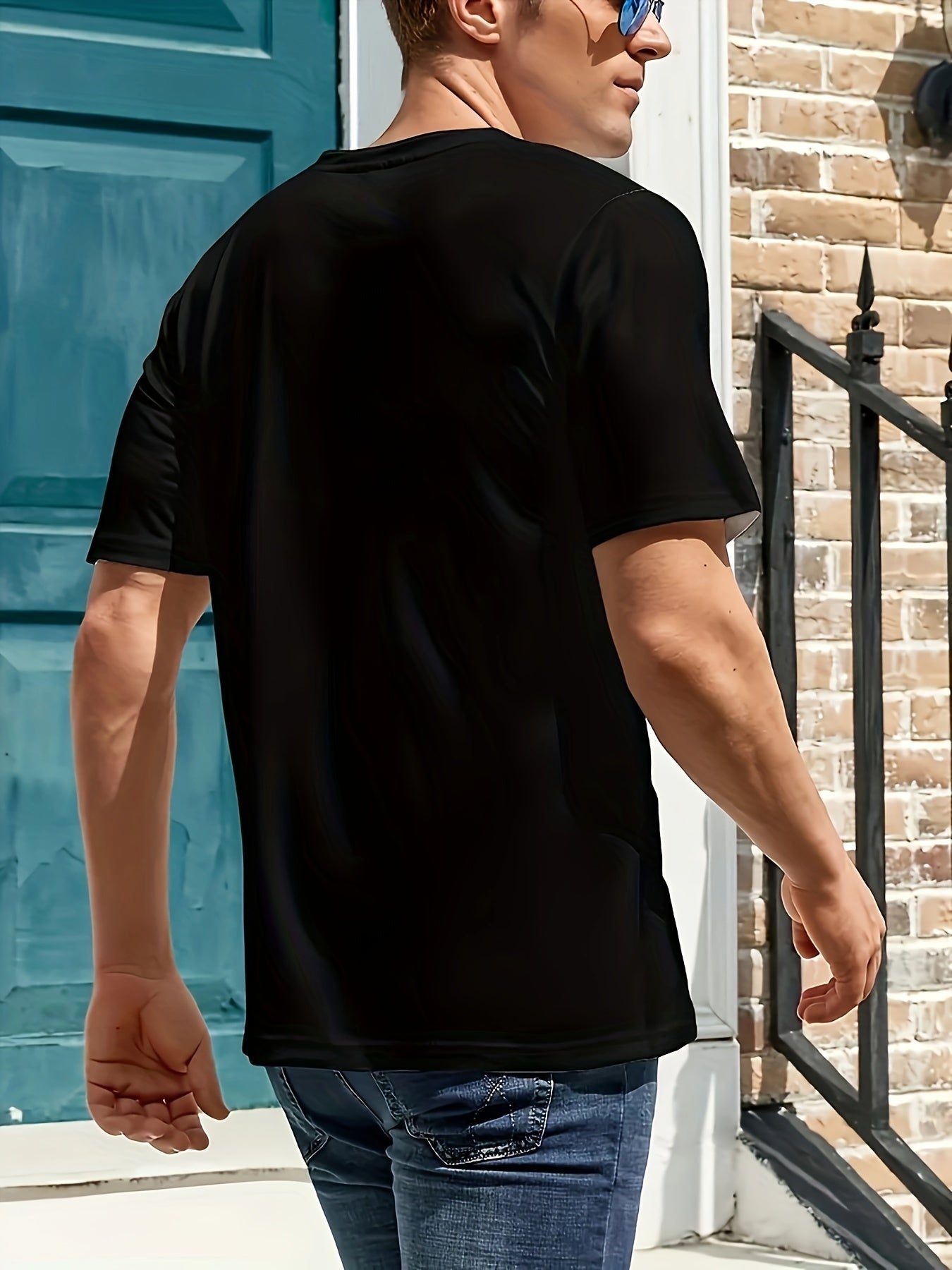 Indian Headdress Pattern T-shirt For Men, Summer Pattern Printed Short Sleeved T-shirt Apparel/Shirt/Graphic Shirt SNULLO https://www.cyberehub.com