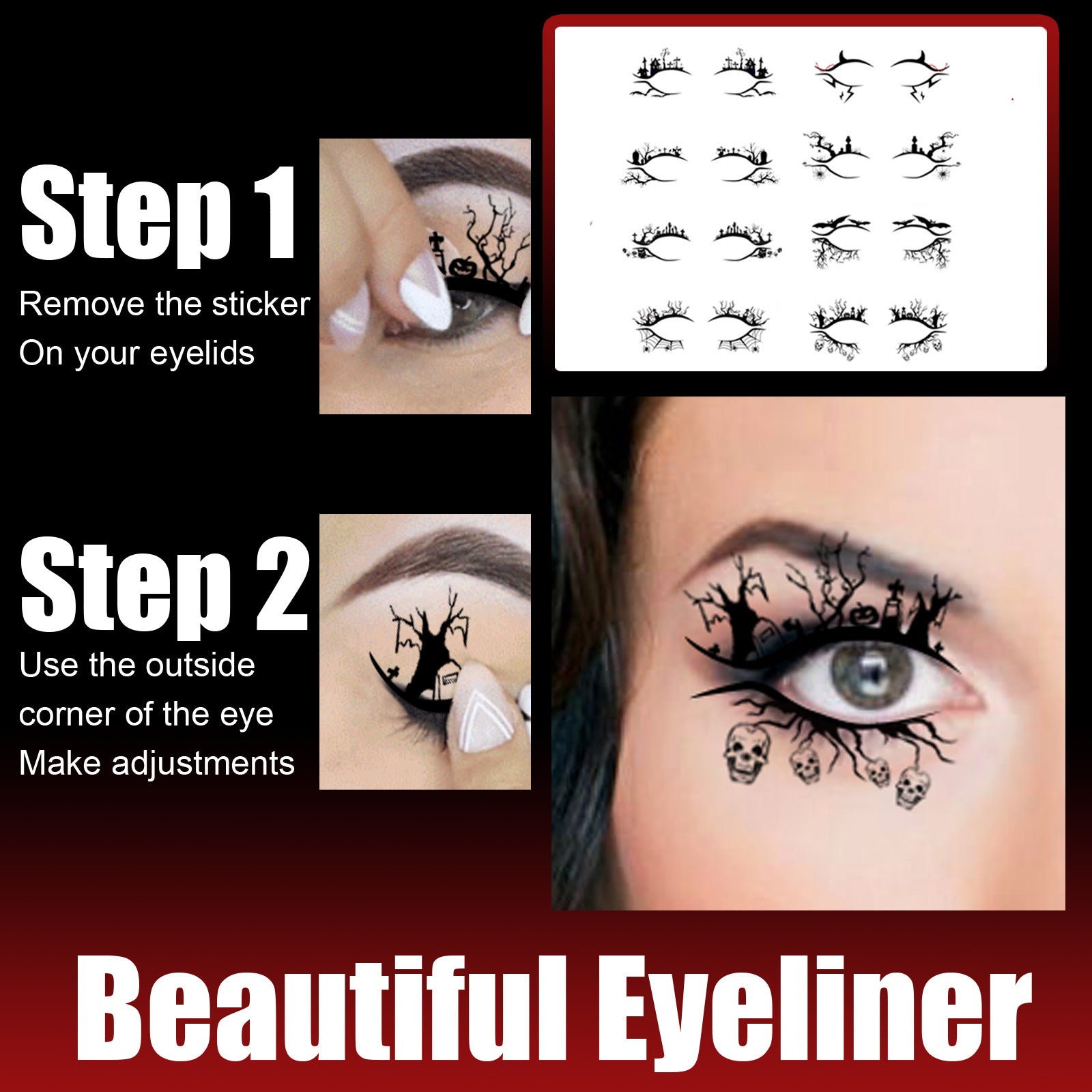 Halloween Eyeliner Stick Scary Fashion Party Makeup Kit Bat Spider Decorative Eyeliner Eyeshadow Stick Health Eprolo https://www.cyberehub.com