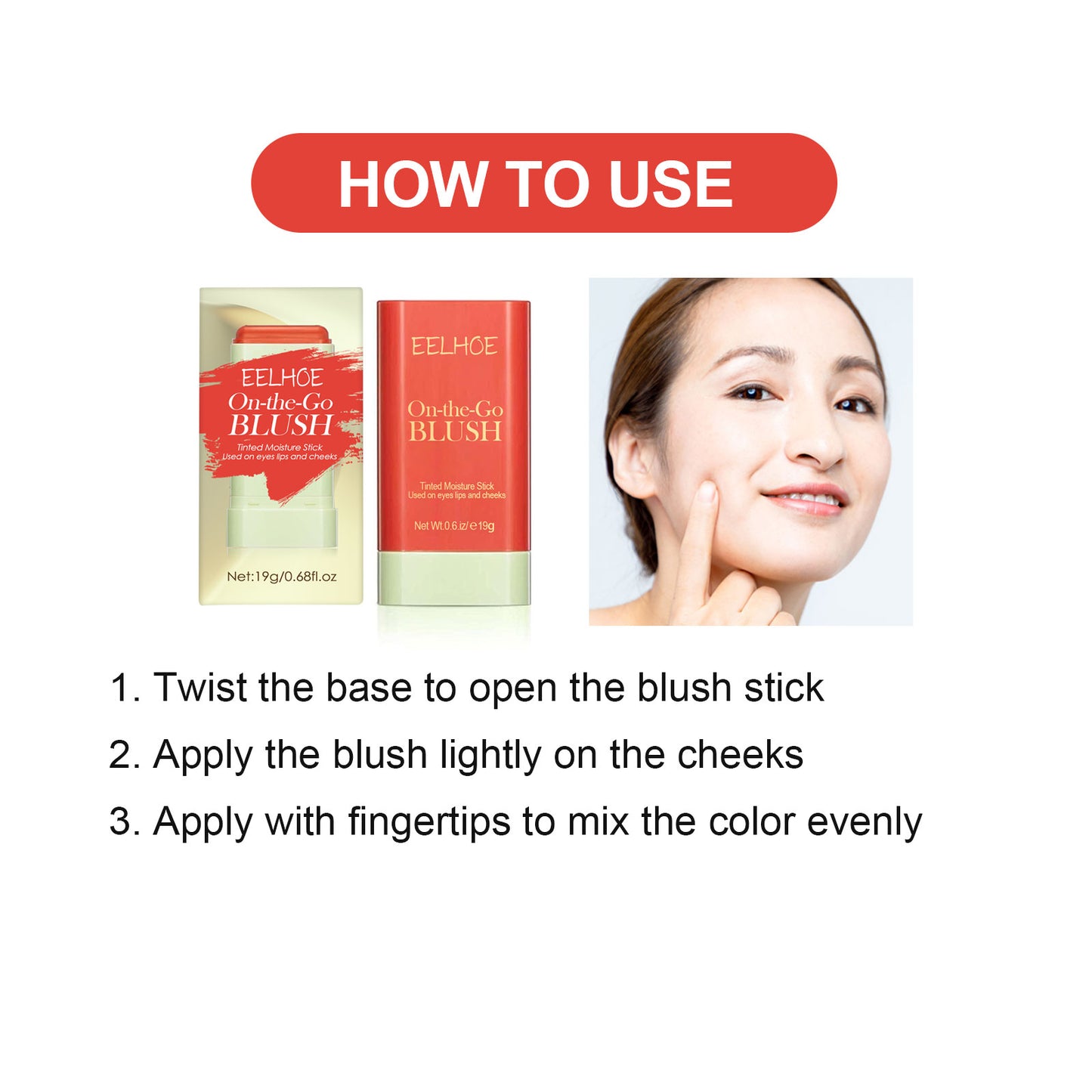 Blush Stick Lightweight Natural Nude Makeup Brightening And Contorting Three-Dimensional Highlight Delicate Waterproof Multi-Functional Blush Stick Health Eprolo https://www.cyberehub.com