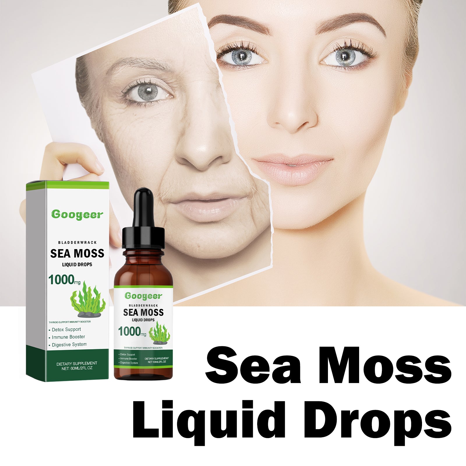 Sea Moss Liquid Drops, Alleviate Physical Fatigue Unwell Improve Skin Elasticity And Bust Firming Skin Health Eprolo https://www.cyberehub.com