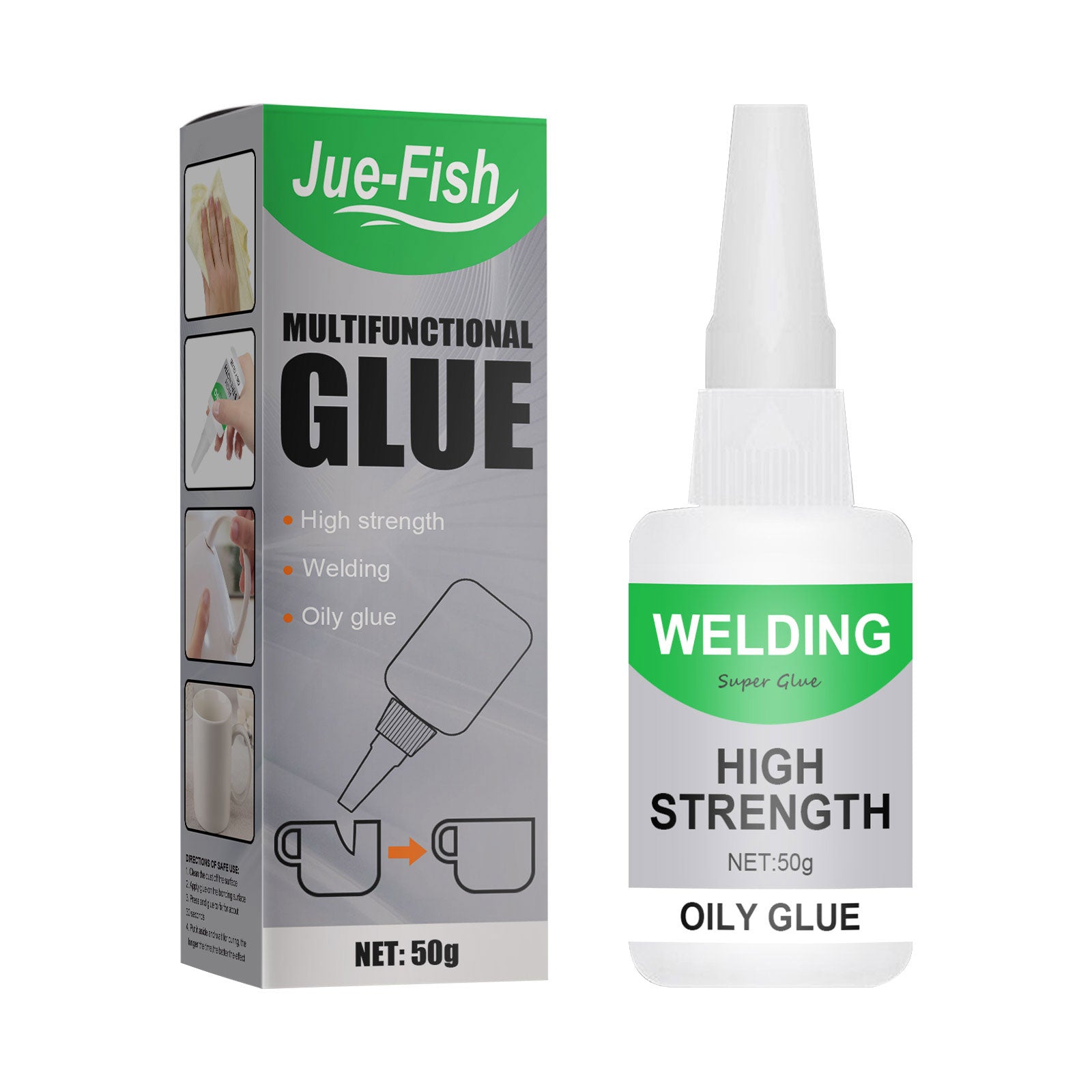 Jue-Fish Multi-Functional Ceramic Waterproof Transparent Glue, Glass Wood Special Quick-Drying Glue Universal Glue Home & Garden Home Goods Eprolo https://www.cyberehub.com