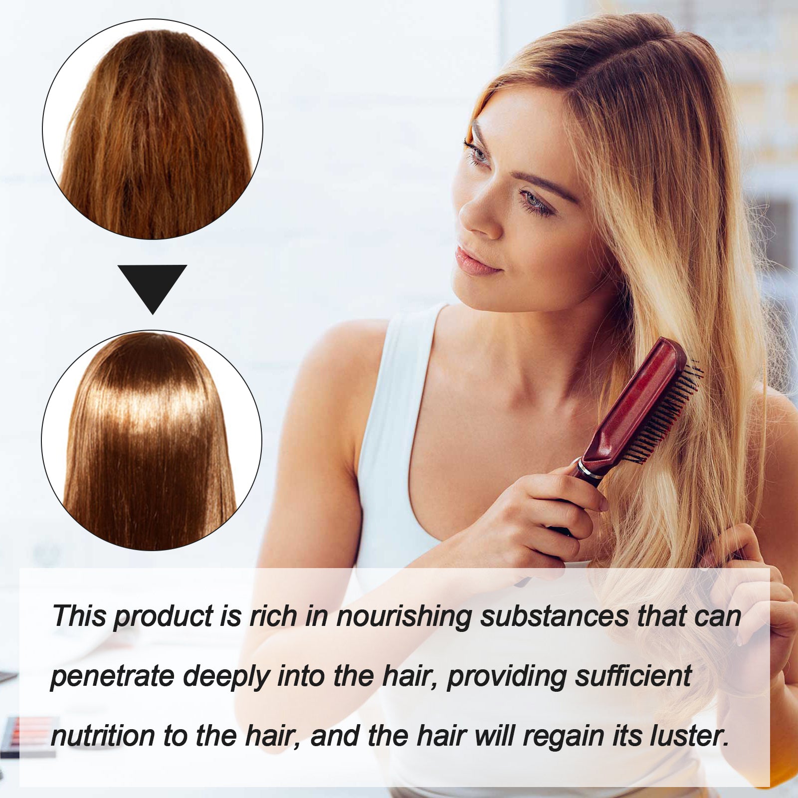 Protein Correcting Hair Care Oil, Repair Short-Tempered Dry Hair Strengthen Hair Moist Luster Care Hair Oil Health Eprolo https://www.cyberehub.com