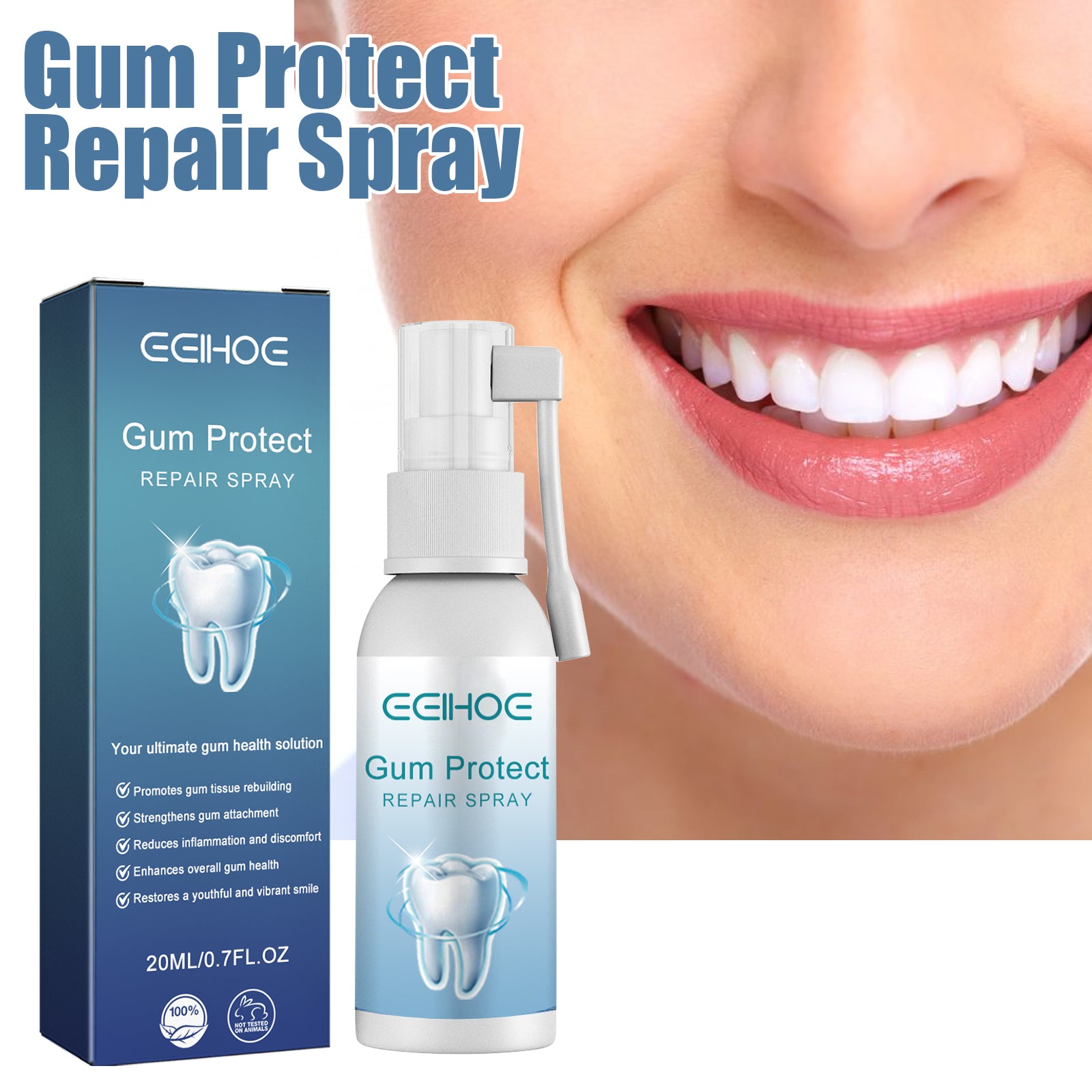 Gum Protect Repair Spray, Relieve Swelling And Pain Of Inflamed Gums Whitening Teeth Oral Cleaning Care Spray Health Eprolo https://www.cyberehub.com