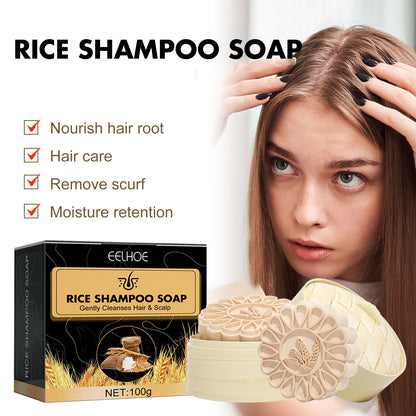 Rice Anti-Slip Shampoo Soap, Moisturizes Scalp Cleans Hair Repairs Damaged Hair And Strengthens Hair Shampoo Soap Health Eprolo https://www.cyberehub.com