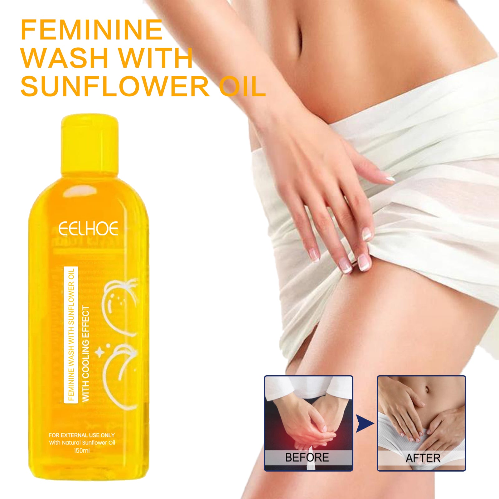 Feminine Wash With Sunflower Oil, Body Cleansing Skin Refreshing Oil Control Moisturizing Long-Lasting Fragrance Shower Gel Health Eprolo https://www.cyberehub.com