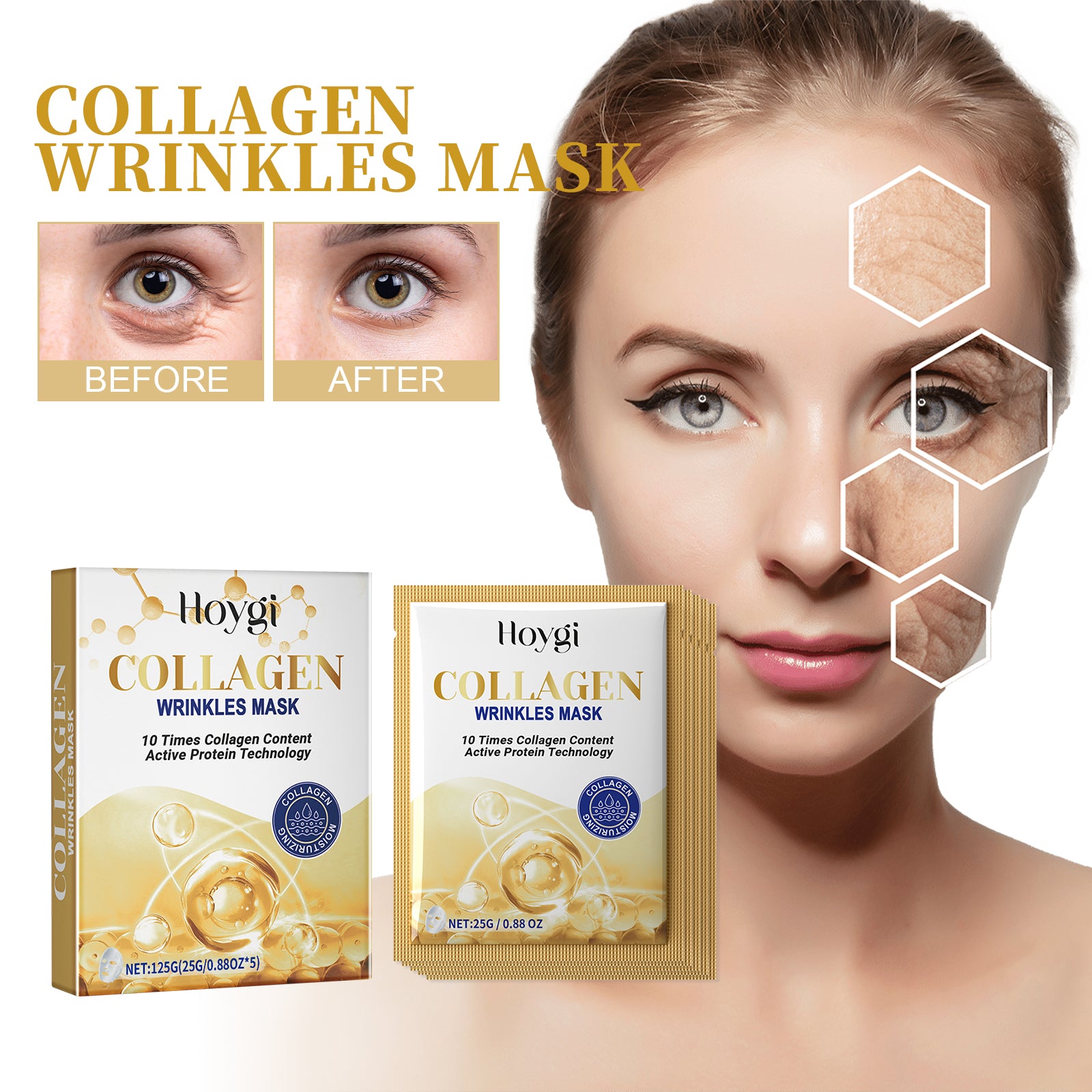 Collagen Wrinkles Mask, Moisturizing, Moisturizing And Firming Facial Skin, Cleaning, Anti-Wrinkle, Anti-Aging Eyes Health & Beauty Health Eprolo https://www.cyberehub.com