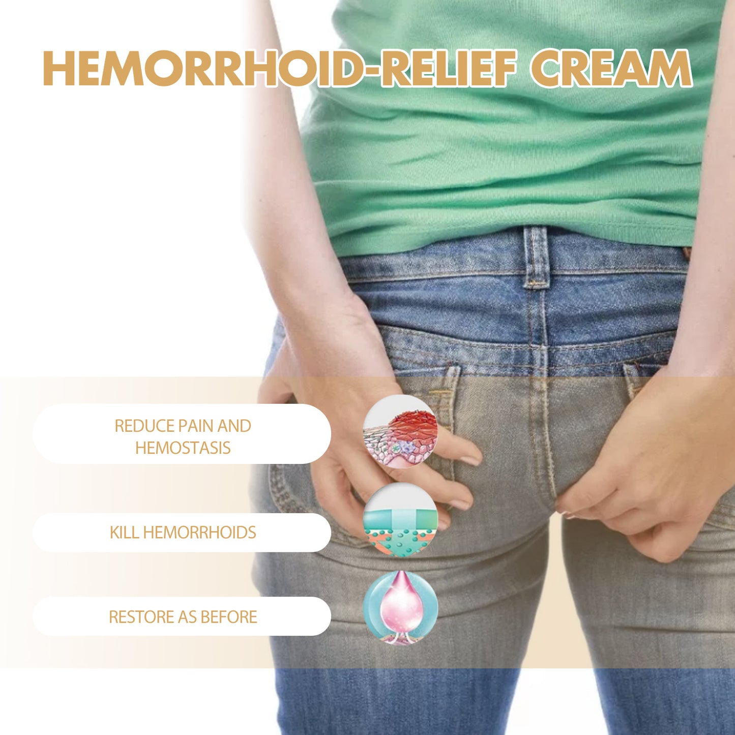 Hemorrhoid-Relef Cream, Relieve Itching Discomfort Repair Internal And External Mixed Nevus Anus Soothes Meat Ball Swelling Health & Beauty Health Eprolo https://www.cyberehub.com