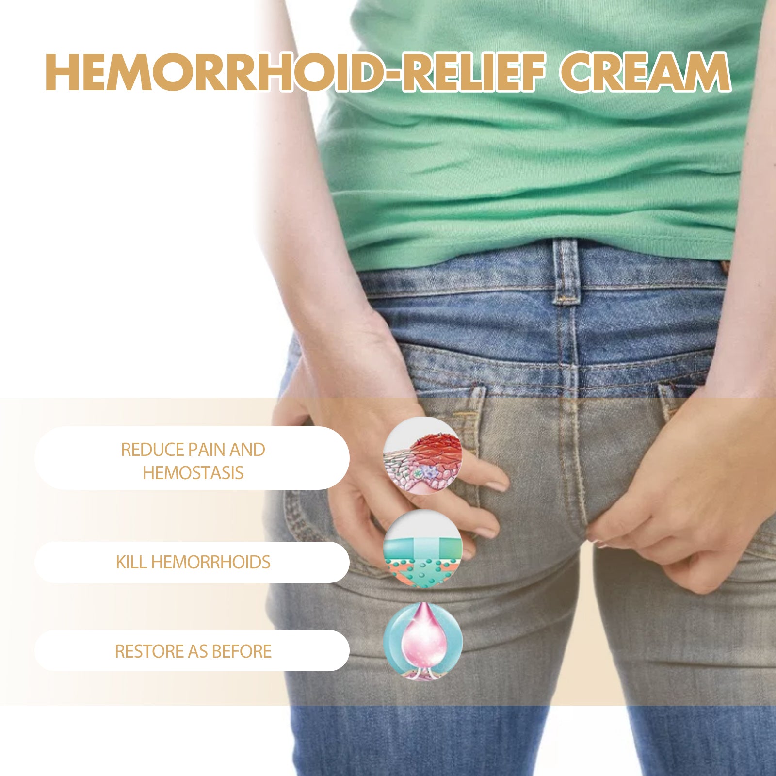 Hemorrhoid-Relef Cream, Relieve Itching Discomfort Repair Internal And External Mixed Nevus Anus Soothes Meat Ball Swelling Health & Beauty Health Eprolo https://www.cyberehub.com