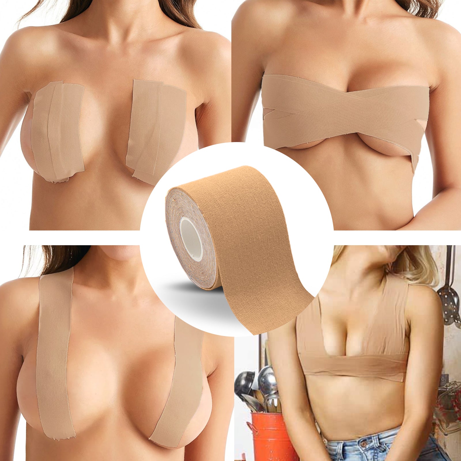 Boob Tape, Non-Trace Anti-Sagging External Expansion Chest Stretch Tape Health & Beauty Health Eprolo https://www.cyberehub.com