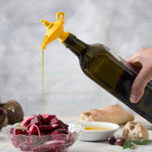 Creative silicone Aladdin lamp wine pouring device kitchen oil pouring nozzle leak proof sealing plug spiral type wine Home & Garden Home Goods Eprolo https://www.cyberehub.com