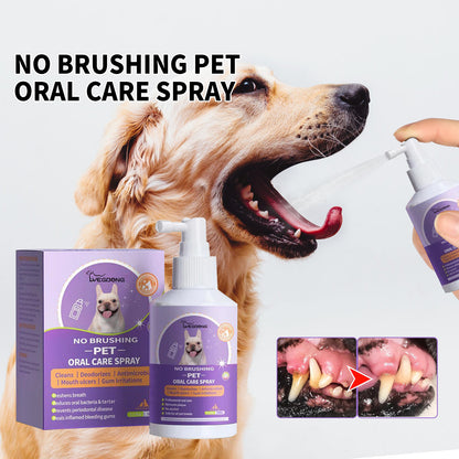 Yegbong Dog And Cat Tooth Cleaning Spray, Pet Mouth Cleaning Breath Fresh Deodorizing Cleaning Spray default title Pet Supplies Pet Eprolo https://www.cyberehub.com