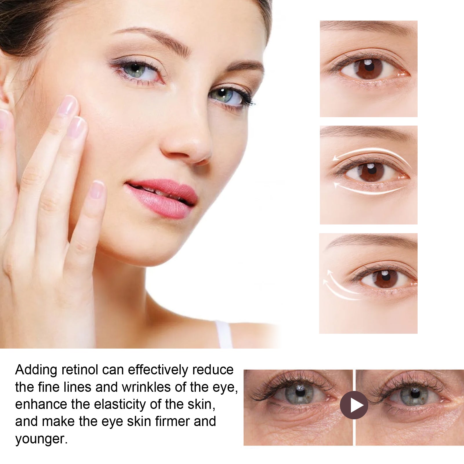 Retinol Repair Eye Cream, Reduce Wrinkles Fine Lines Bags Dark Circles Brightening Skin Anti-Wrinkle Repair Eye Cream Health Eprolo https://www.cyberehub.com