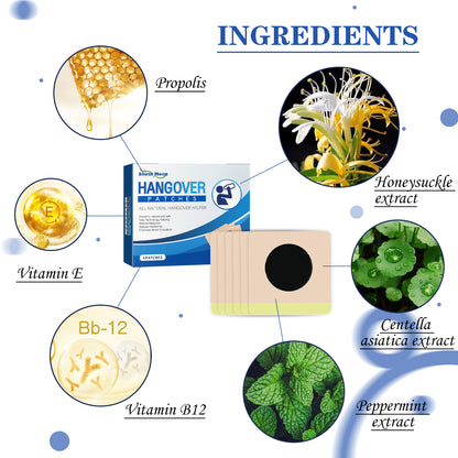 Hangover Patches, Relieve Discomfort After Drinking Hangover Cure Body Care Hangover Stickers Health Eprolo https://www.cyberehub.com