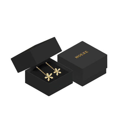 Sweet Crystal Flower Long Earrings, Ear Acupoint Earrings Niche Fashion Small Fresh And Cute Earrings default title HOEXE eprolo https://www.cyberehub.com