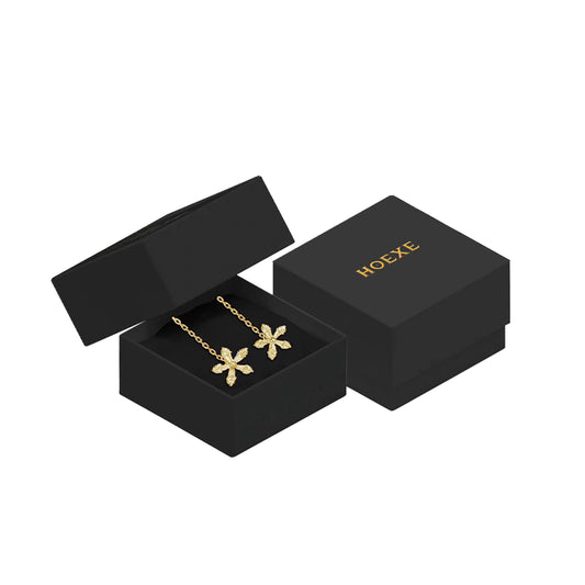 Sweet Crystal Flower Long Earrings, Ear Acupoint Earrings Niche Fashion Small Fresh And Cute Earrings default title HOEXE eprolo https://www.cyberehub.com
