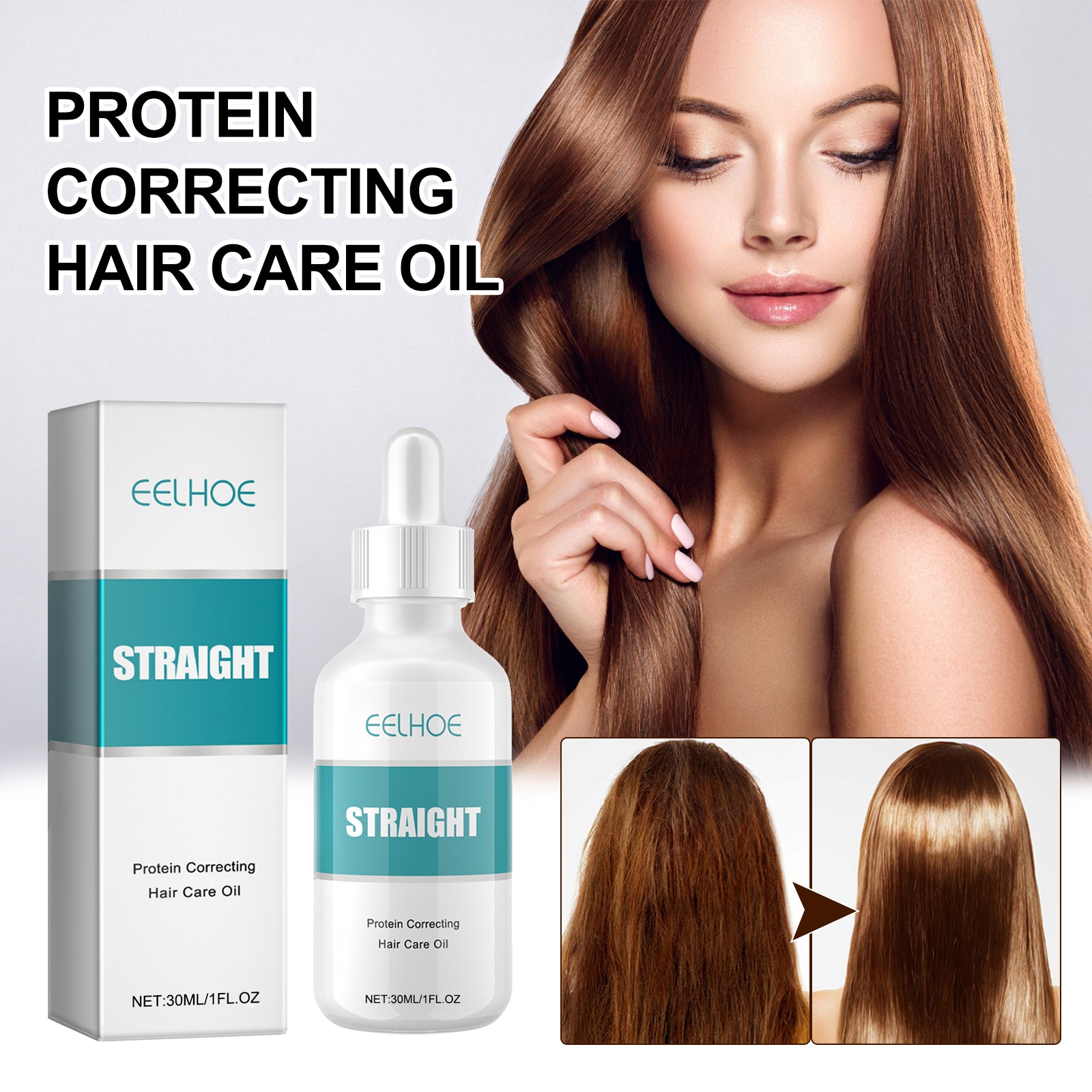 Protein Correcting Hair Care Oil, Repair Short-Tempered Dry Hair Strengthen Hair Moist Luster Care Hair Oil Health Eprolo https://www.cyberehub.com