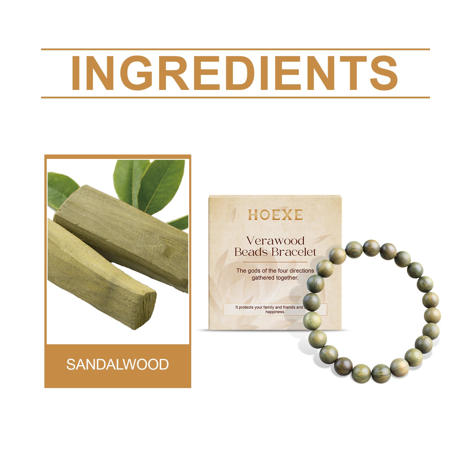 Green Sandalwood Bracelet Trend Fashion Elegant Portable Durable Good-Looking Niche Design Bracelet HOEXE eprolo https://www.cyberehub.com