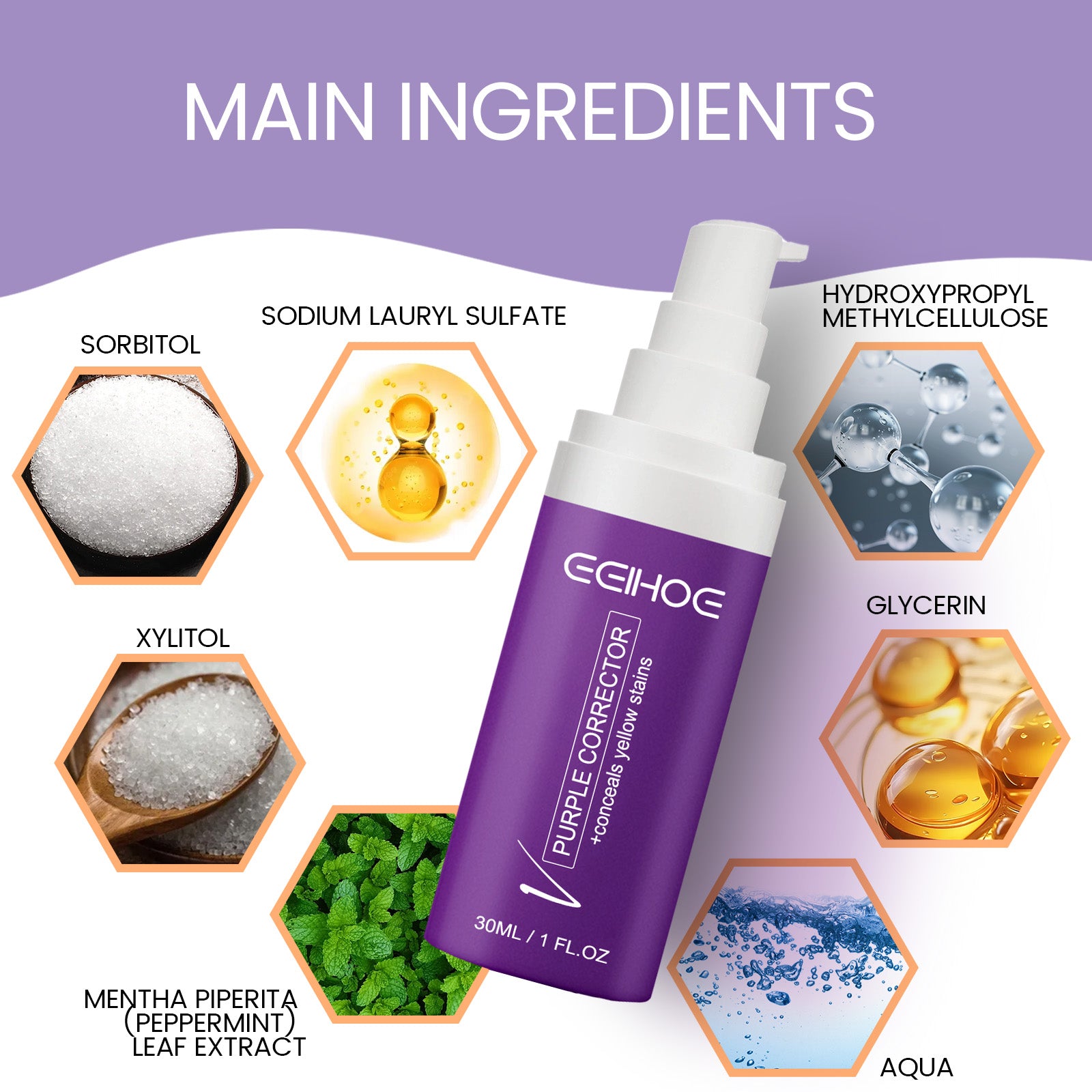Purple Corrector, Clean Stains Whitening Teeth Care Gums Fresh Mouth Care Toothpaste Health Eprolo https://www.cyberehub.com