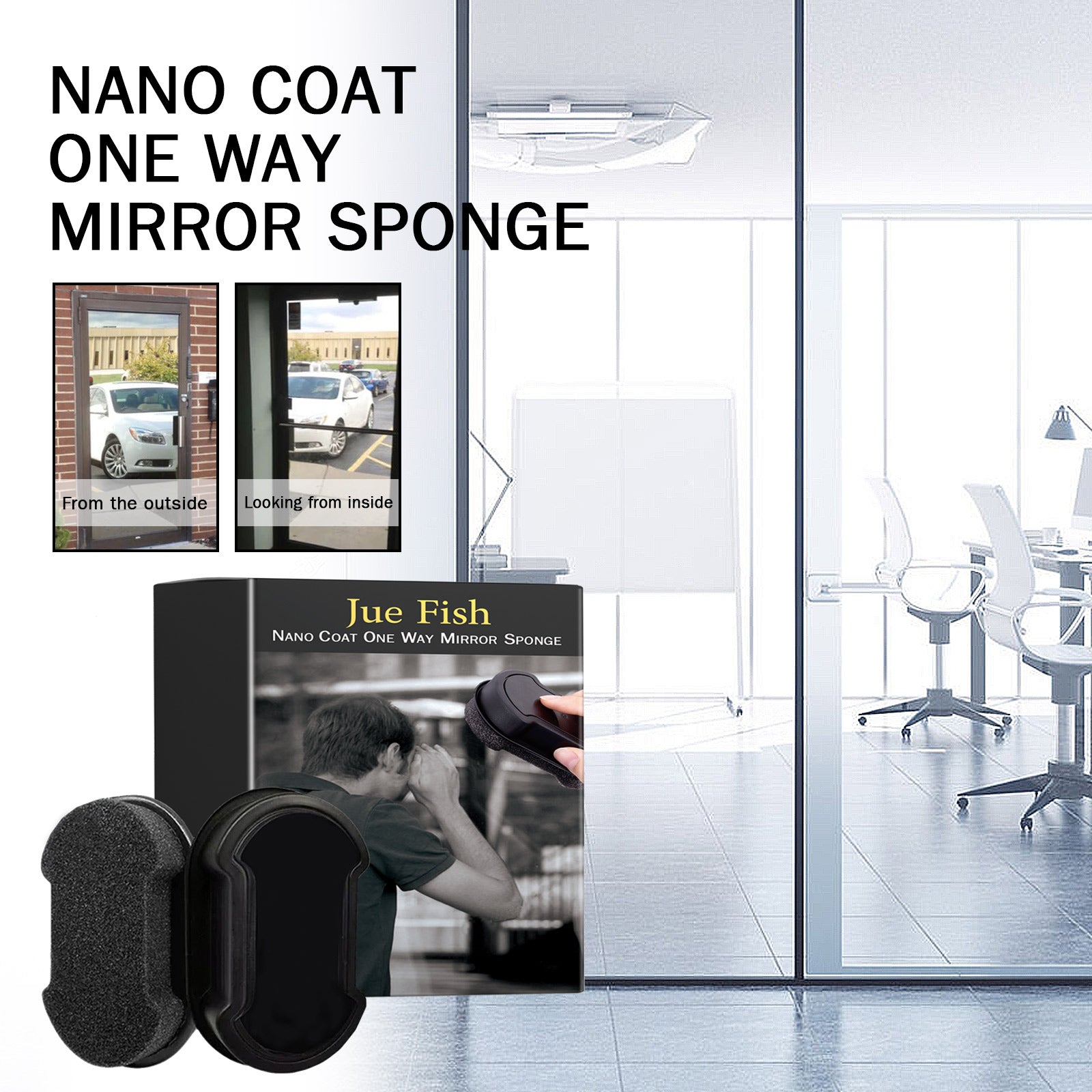 Nano Coat One Way Mirror Sponge, Car Windshield Bathroom Office Floor-To-Ceiling Window Glass Nanosponge Wipe Health Eprolo https://www.cyberehub.com