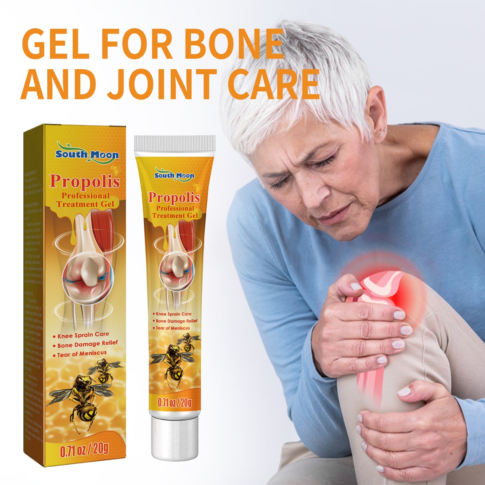 South Moon Gel For Bon And Joint Care, Relieve Knee, Lumbar, Shoulder, Neck And Muscle Pain Body Massage Cream Health Eprolo https://www.cyberehub.com