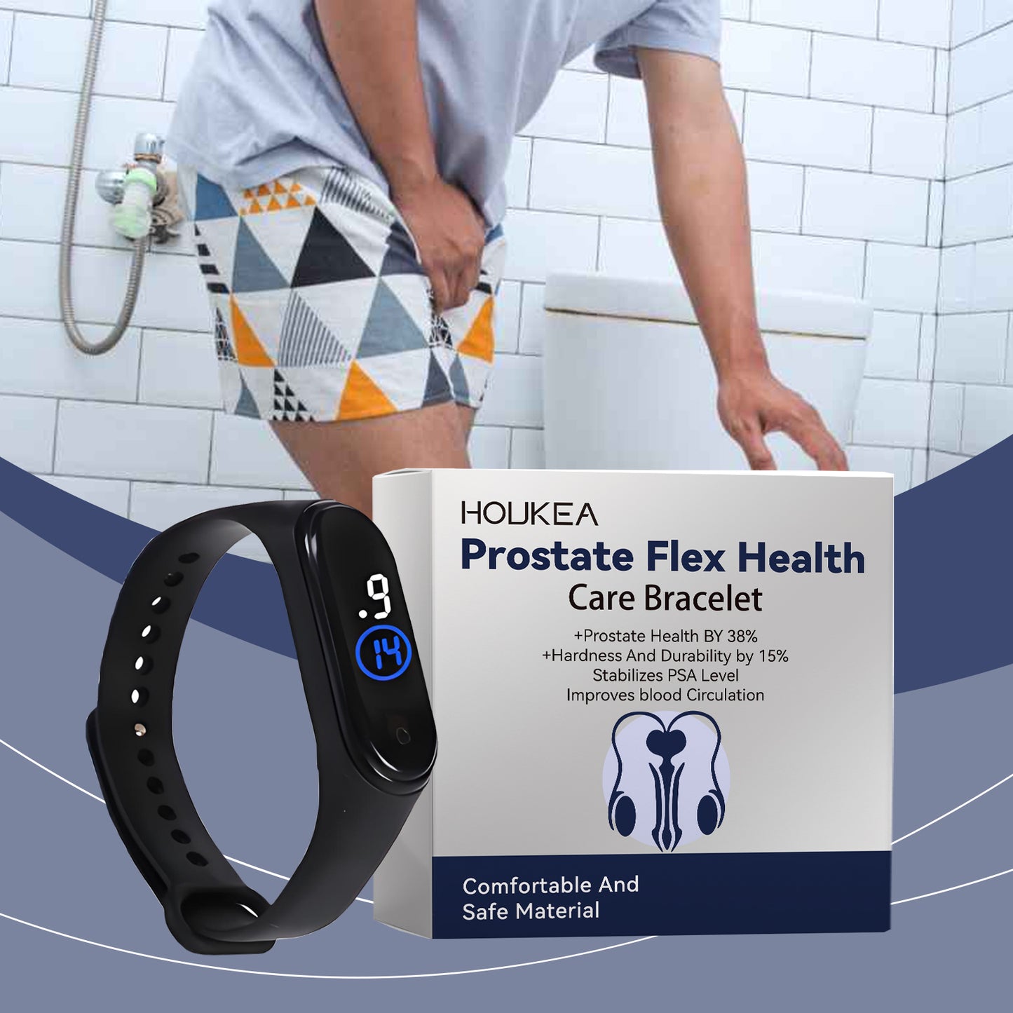 Men's Care Bracelet, Body Relief Discomfort Daily Portable Fashion Wear Gentle Care Bracelet HOLJKEA eprolo https://www.cyberehub.com