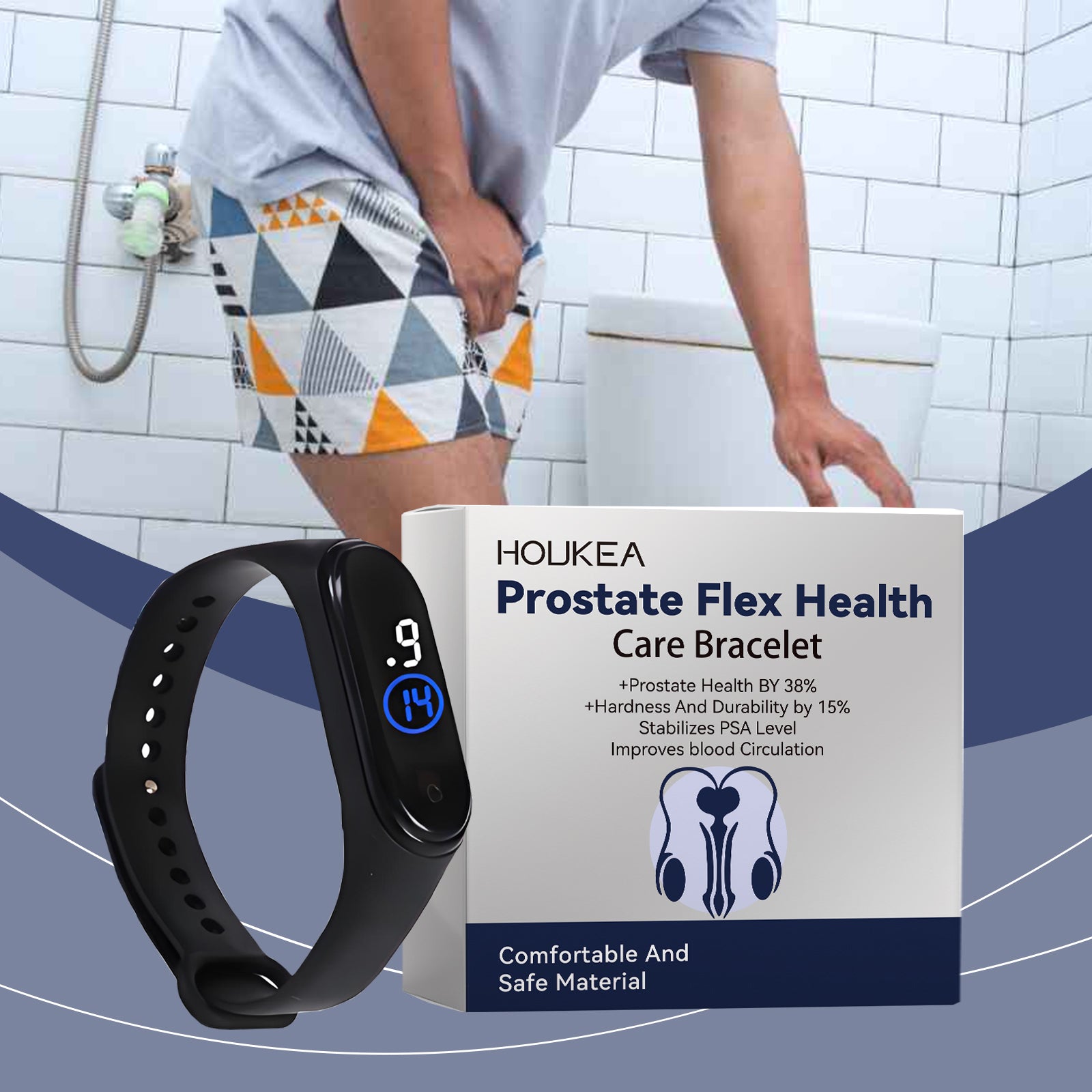 Men's Care Bracelet, Body Relief Discomfort Daily Portable Fashion Wear Gentle Care Bracelet HOLJKEA eprolo https://www.cyberehub.com