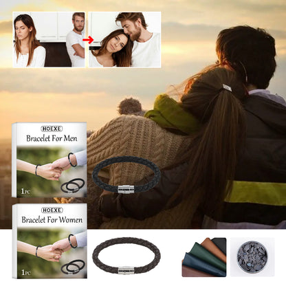 Couple Bracelet, Pu Leather Rope Woven Men's And Women's Style Personality Simple Style Couple Bracelet Fashion Accessories HOEXE eprolo https://www.cyberehub.com