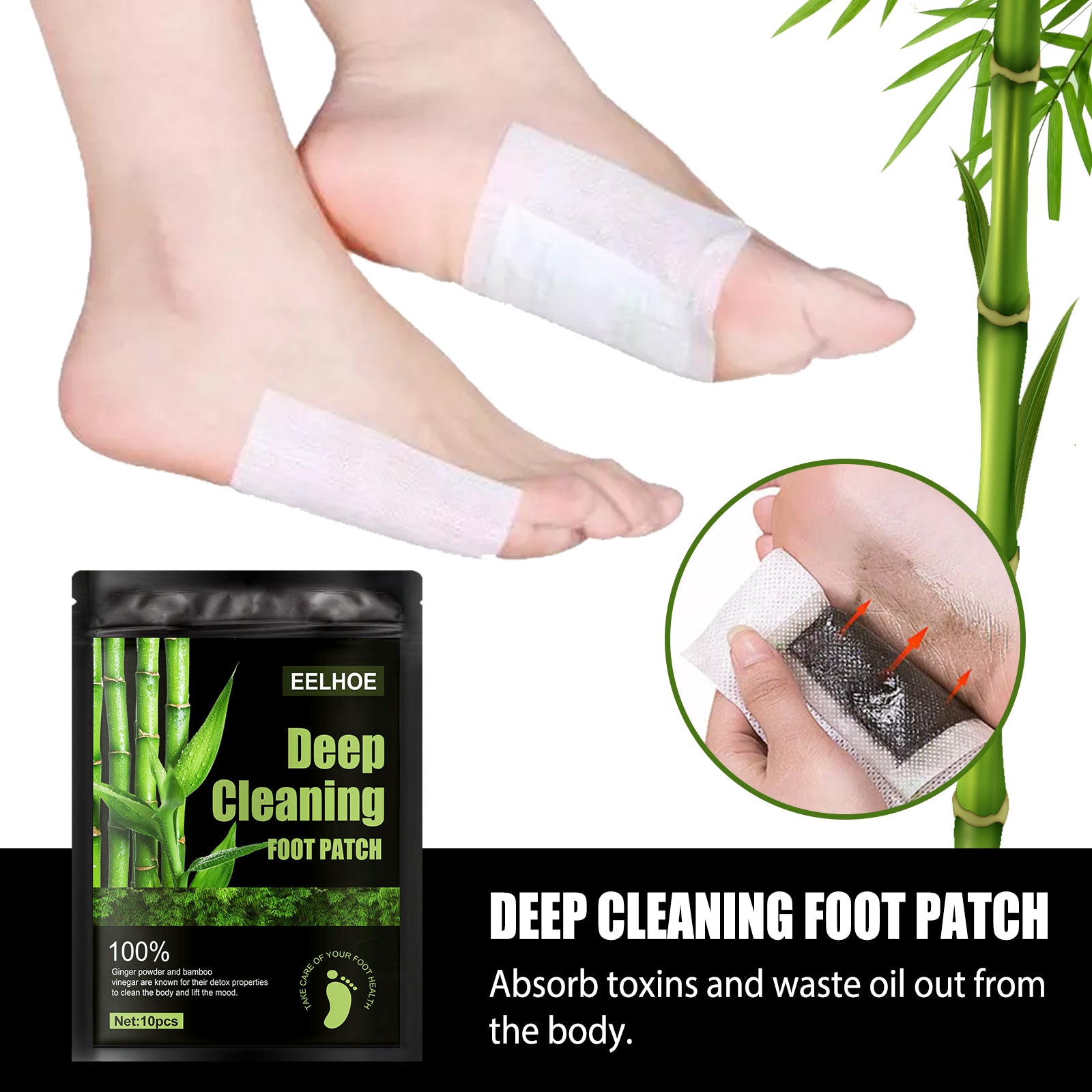 Natural Foot Pads, Relieves Body Stress And Improves Sleep Deep Cleaning Foot Patch default title Health Eprolo https://www.cyberehub.com