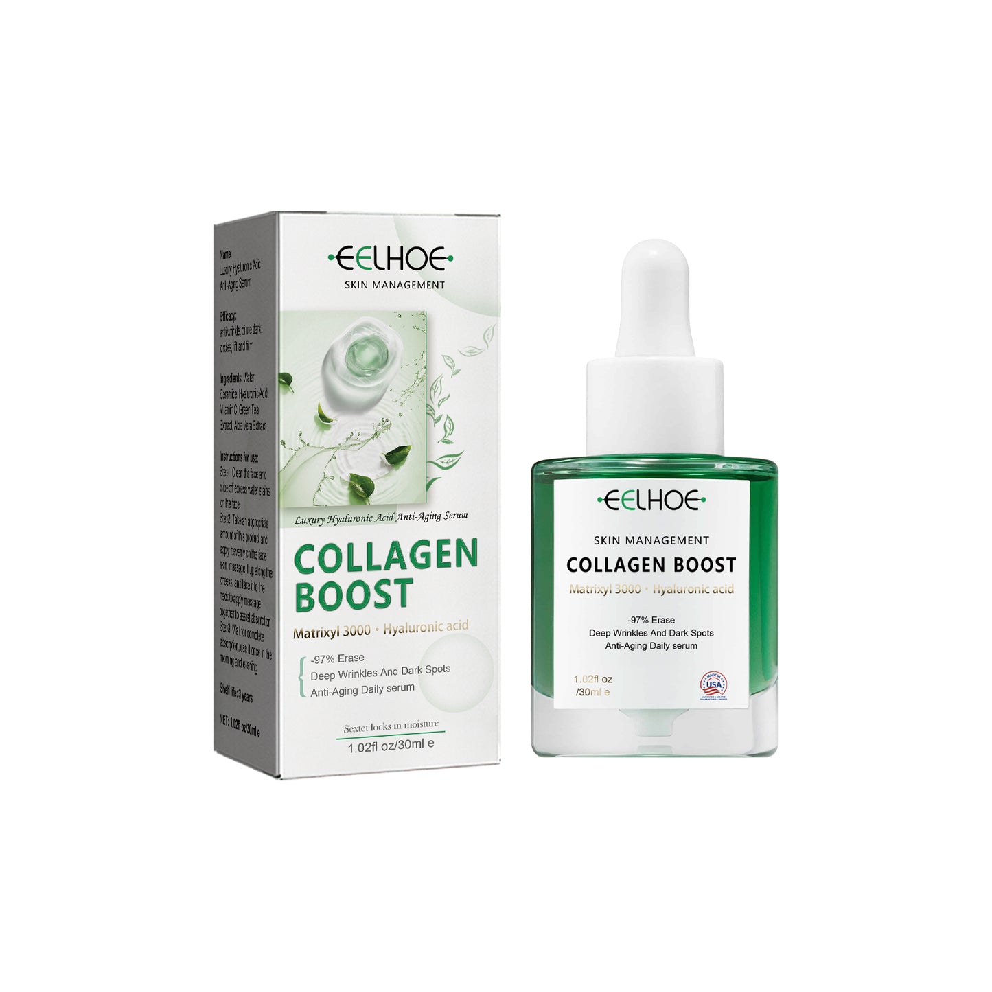 Hyaluronic Acid Anti-Wrinkle Essence Reduces Fine Lines And Moisturizes And Tightens Facial Skin default title Health Eprolo https://www.cyberehub.com