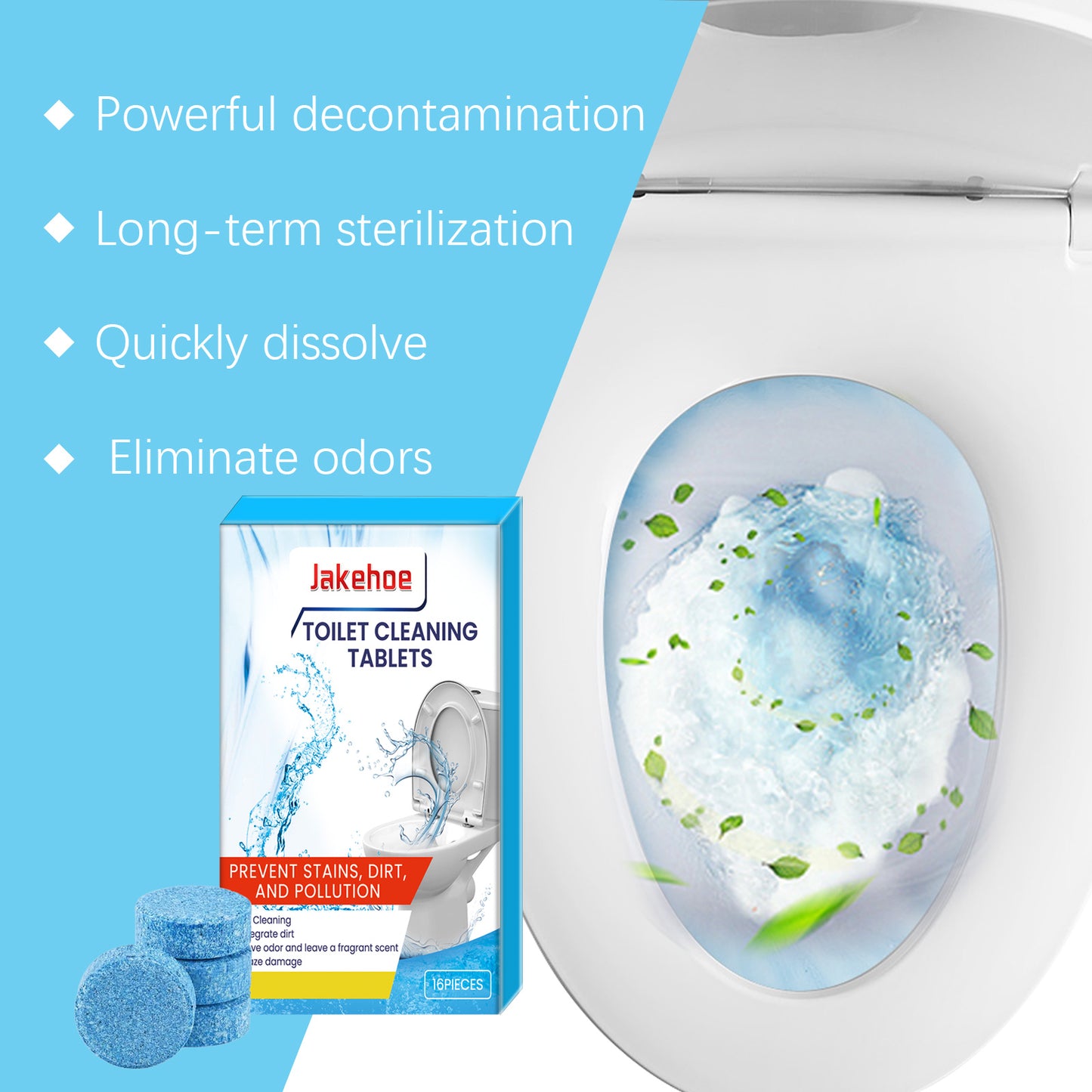 Jakehoe Toilet Cleaning Sheet, Toilet Smell, Stain And Scale Cleaning Bubble Cleaning Sheet Home & Garden Home Goods Eprolo https://www.cyberehub.com