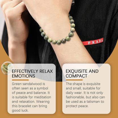 Green Sandalwood Bracelet Trend Fashion Elegant Portable Durable Good-Looking Niche Design Bracelet HOEXE eprolo https://www.cyberehub.com