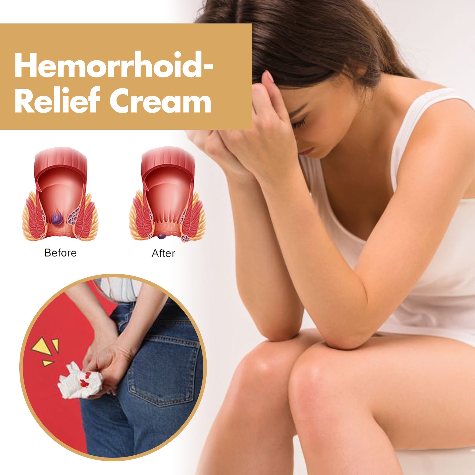Hemorrhoid-Relef Cream, Relieve Itching Discomfort Repair Internal And External Mixed Nevus Anus Soothes Meat Ball Swelling Health & Beauty Health Eprolo https://www.cyberehub.com