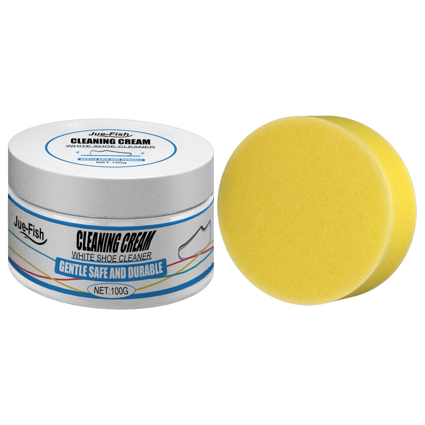 Jue-Fish Small White Shoes Cleaning Cream, Strong Decontamination Cleaning Cream Wash Sports Canvas Shoes To Remove Stains default title Home & Garden Home Goods Eprolo https://www.cyberehub.com
