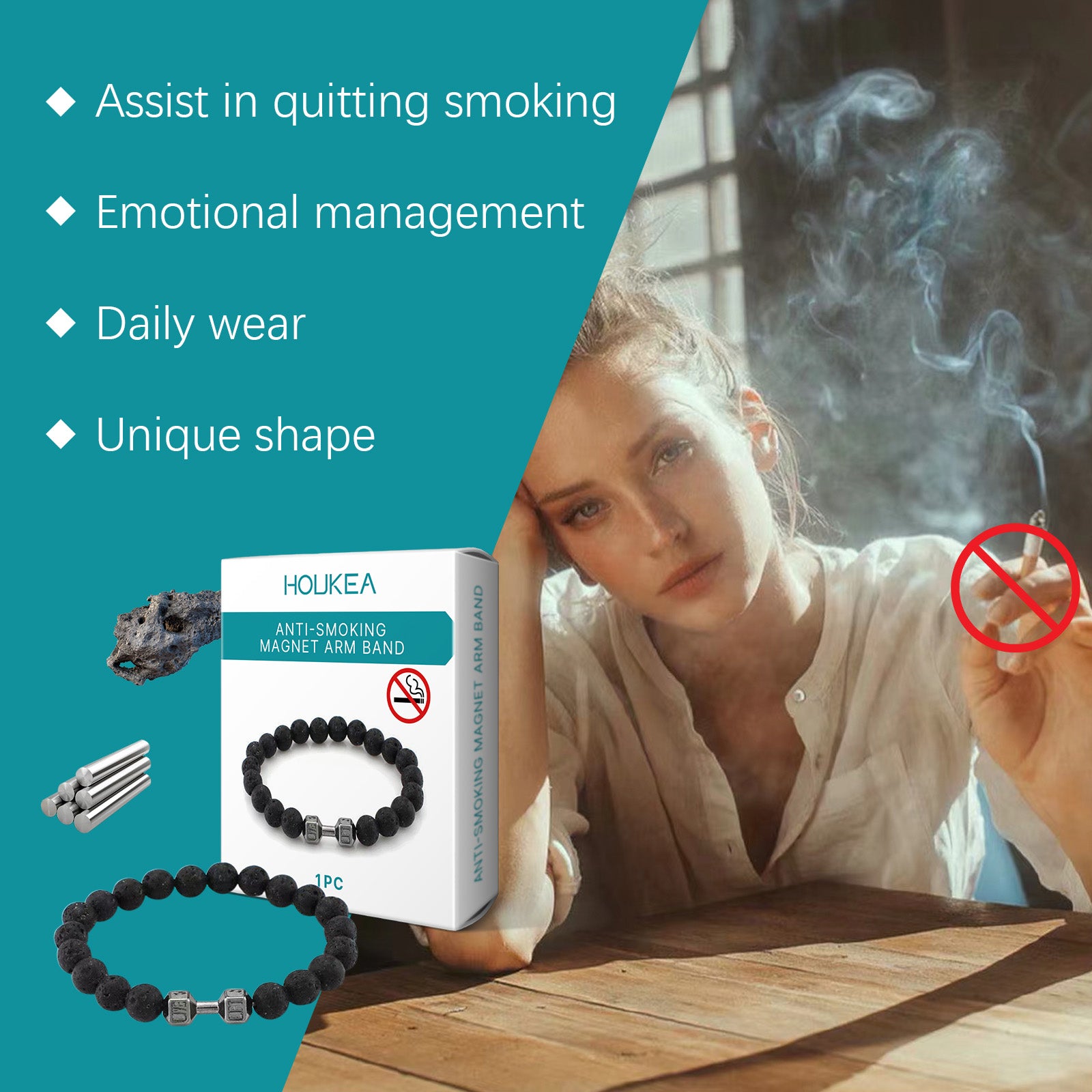 Volcanic Stone Bracelet Men's Bracelet Fashion Pieces Designed With Natural Ingredients Everyday Wear Bracelet HOLJKEA eprolo https://www.cyberehub.com