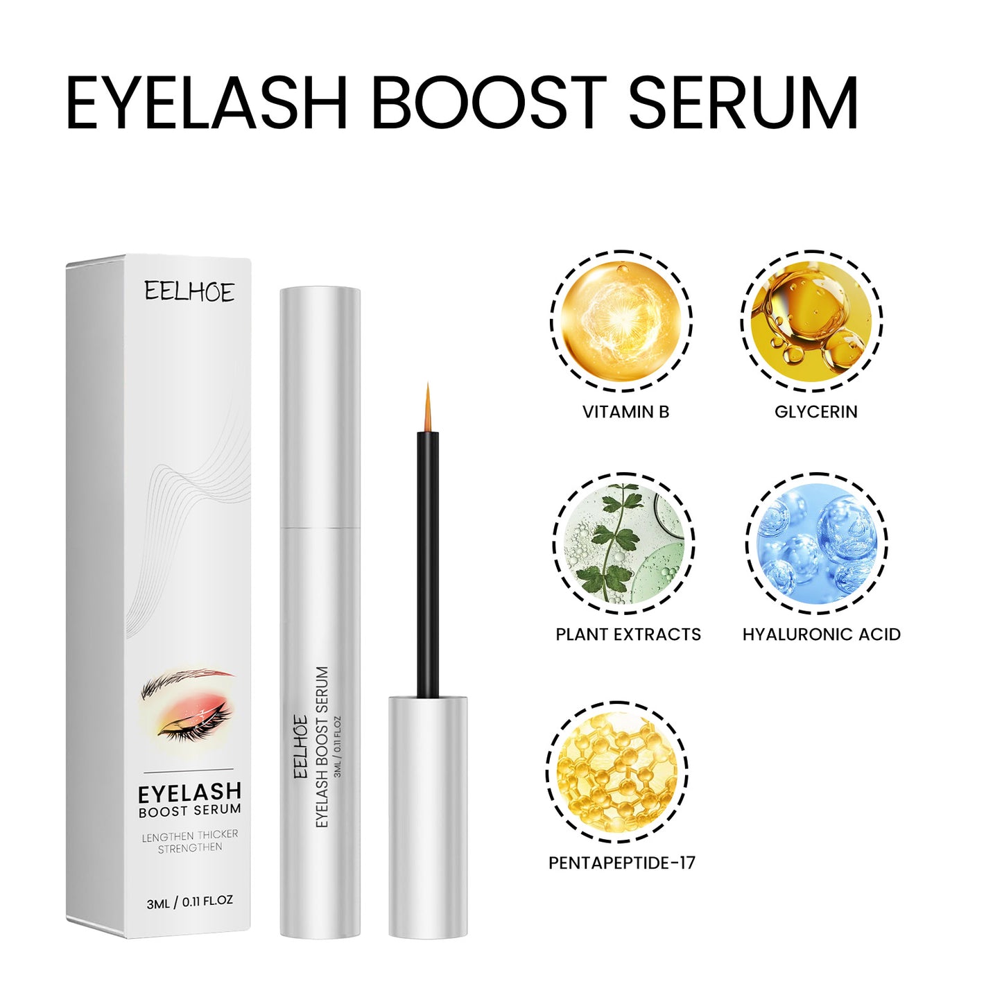 Eyelash Boost Serum, Natural Beauty Slim Long Gentle Thick Black Curl Lasting Without Smudding Mascara Health Eprolo https://www.cyberehub.com