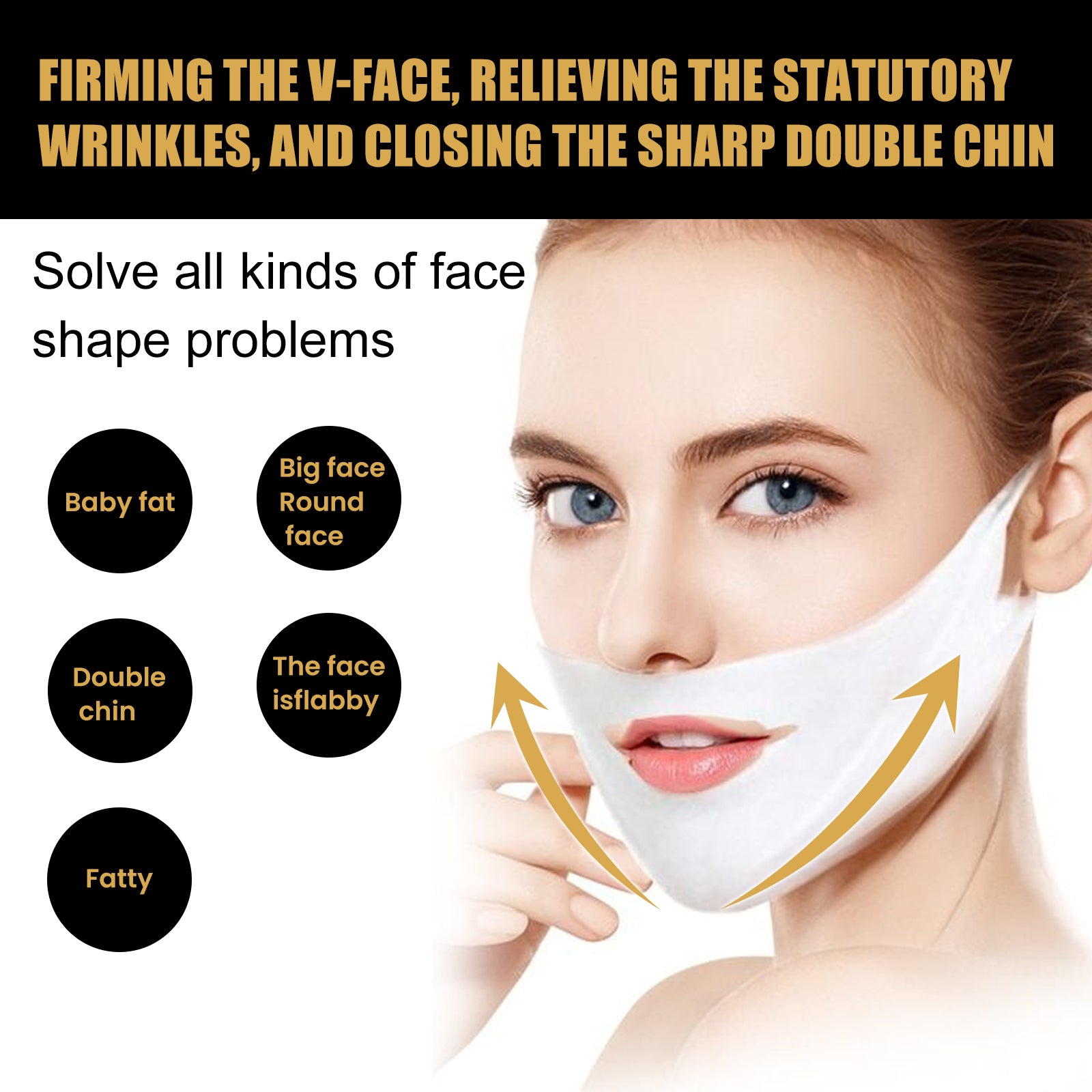 V-shaped Face Lifting Facial Mask, Tightens And Lifts Facial Skin Shapes Facial Mask Health Eprolo https://www.cyberehub.com