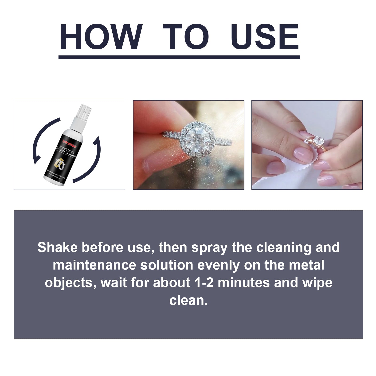 Jakehoe Jewelry Cleaner, Gold And Silver Jewelry Watches Diamond Ring Jewelry Decontamination Anti-Oxidation Cleaner Home & Garden Home Goods Eprolo https://www.cyberehub.com