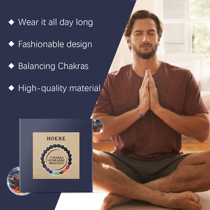 Colorful Volcanic Stone Bracelet Jewelry Beads Bracelet Colorful Volcanic Stone Bracelet Adjustable Braided Beading HOEXE eprolo https://www.cyberehub.com